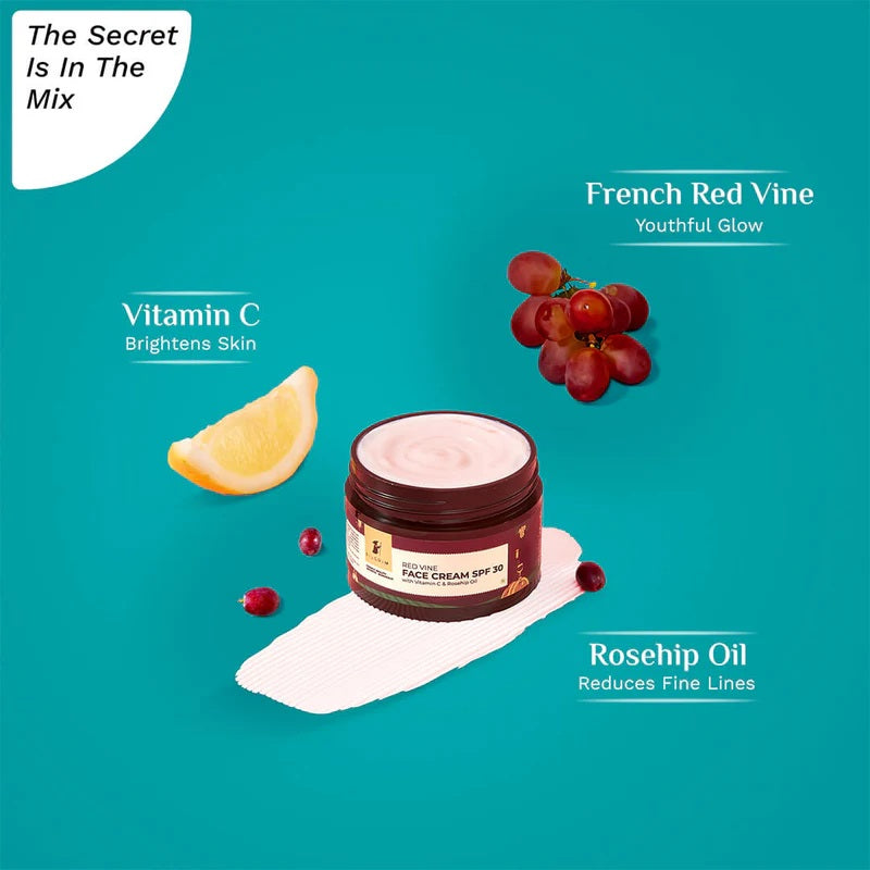 PILGRIM RED VINE FACE CREAM SPF 30