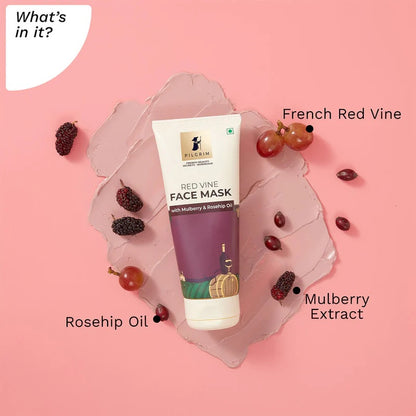 PILGRIM RED VINE FACE MASK