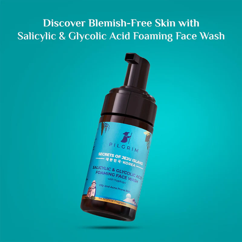 PILGRIM SALICYLIC & GLYCOLIC ACID FOAMING FACE WASH
