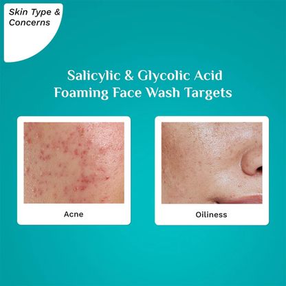 PILGRIM SALICYLIC & GLYCOLIC ACID FOAMING FACE WASH