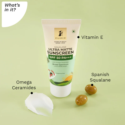 PILGRIM SQUALANE ULTRA MATTE SUNSCREEN SPF 50
