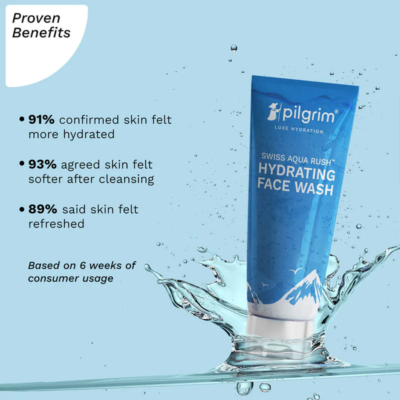 PILGRIM SWISS AQUA RUSH HYDRATING FACE WASH