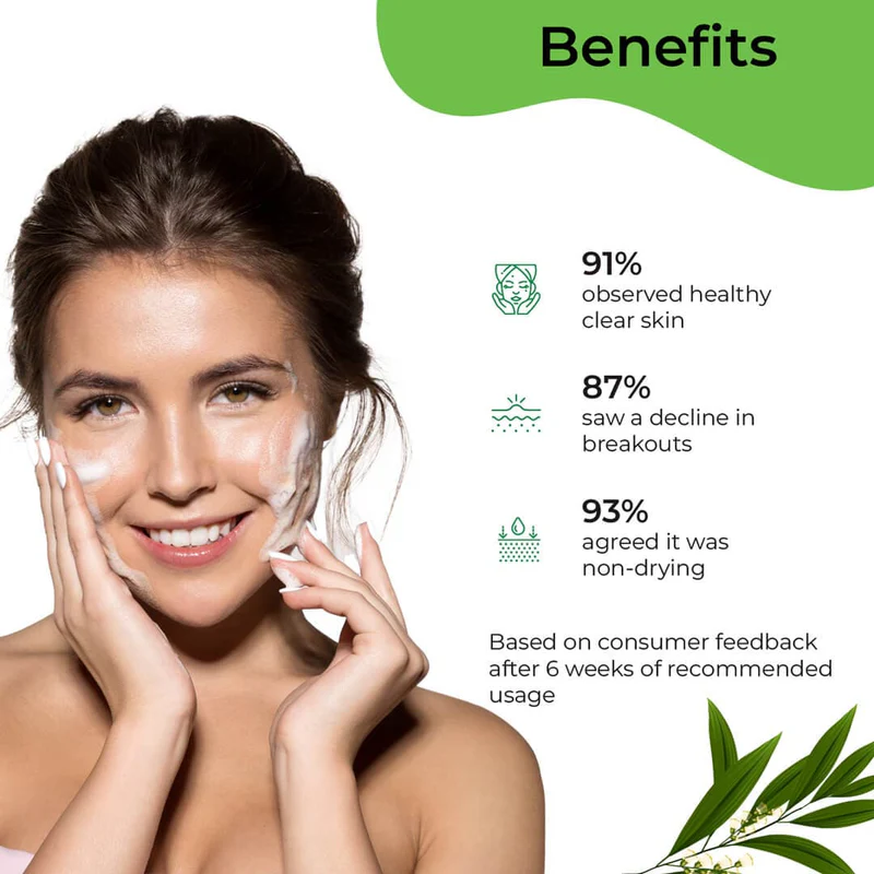 PILGRIM TEA TREE PURIFYING FOAMING FACE WASH