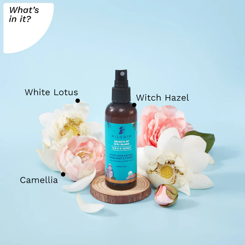 PILGRIM WHITE LOTUS NATURAL FACE MIST & TONER